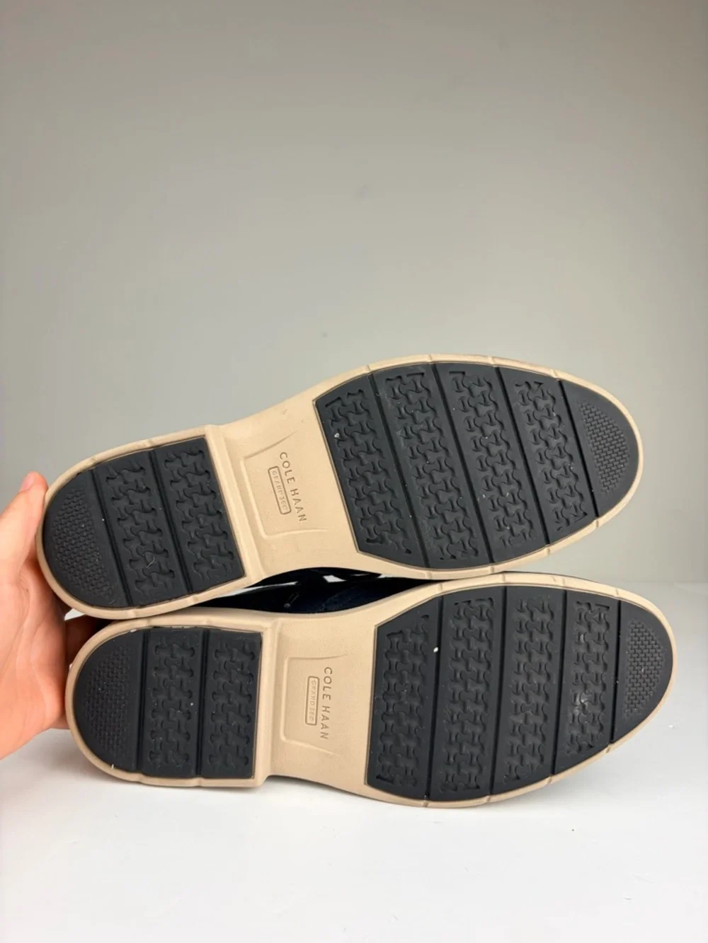 Cole Haan Go To Wingtip Oxford Navy Suede Grand 360 Comfort Mens‎ 10